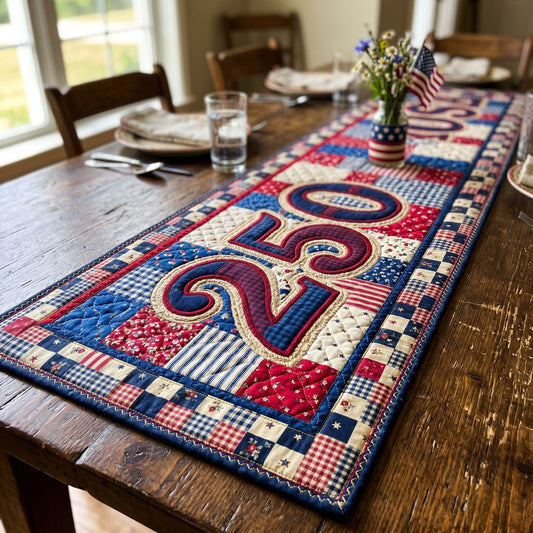Freedom Forever Quilted Table Runner NCU0DV2132