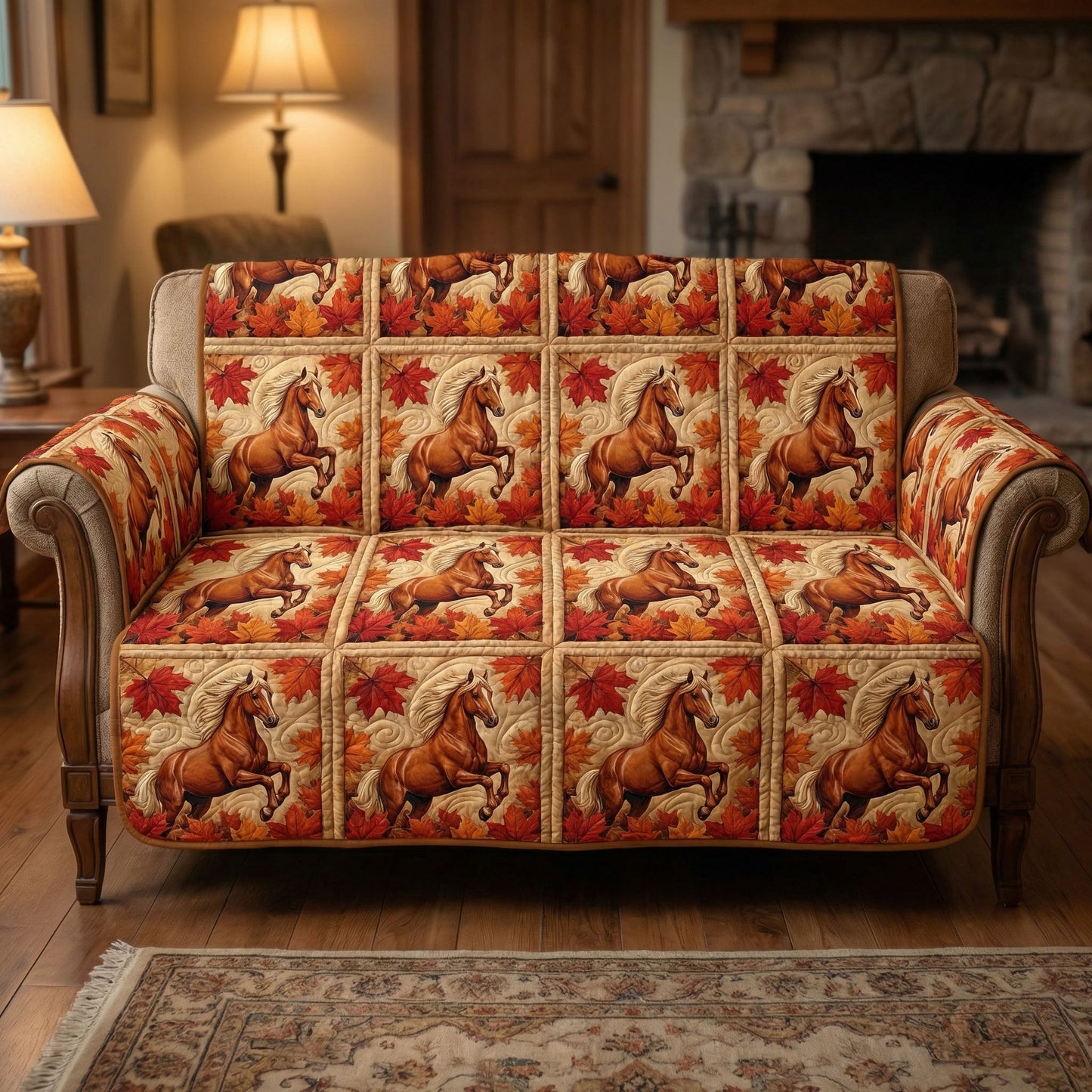 Freedom Gallop Quilted Sofa Cover NCU0NTD1606