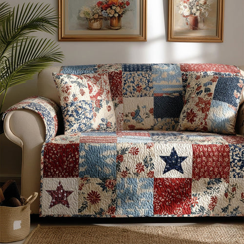Freedom Garden Quilted Sofa Cover NCU0LDH500