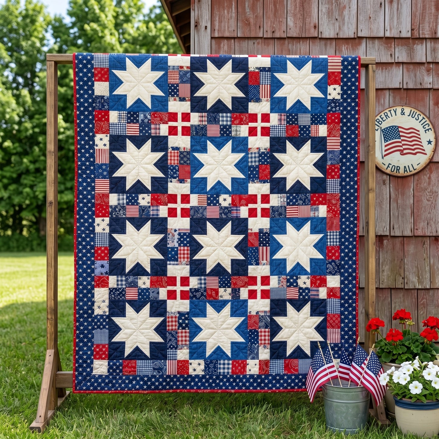 Freedom Harbor Quilted Blanket NCU0NTD1960