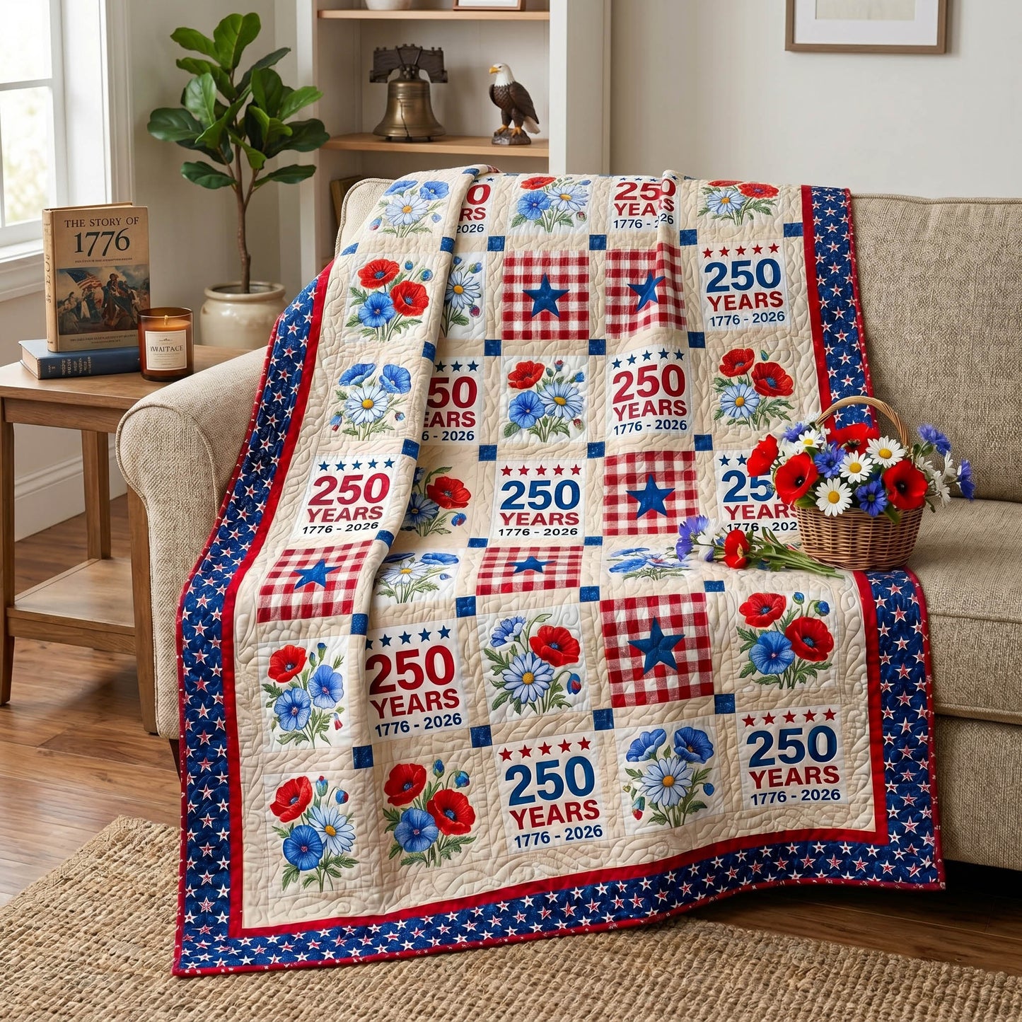 Freedom Legacy Quilted Blanket NCU0NTD1867