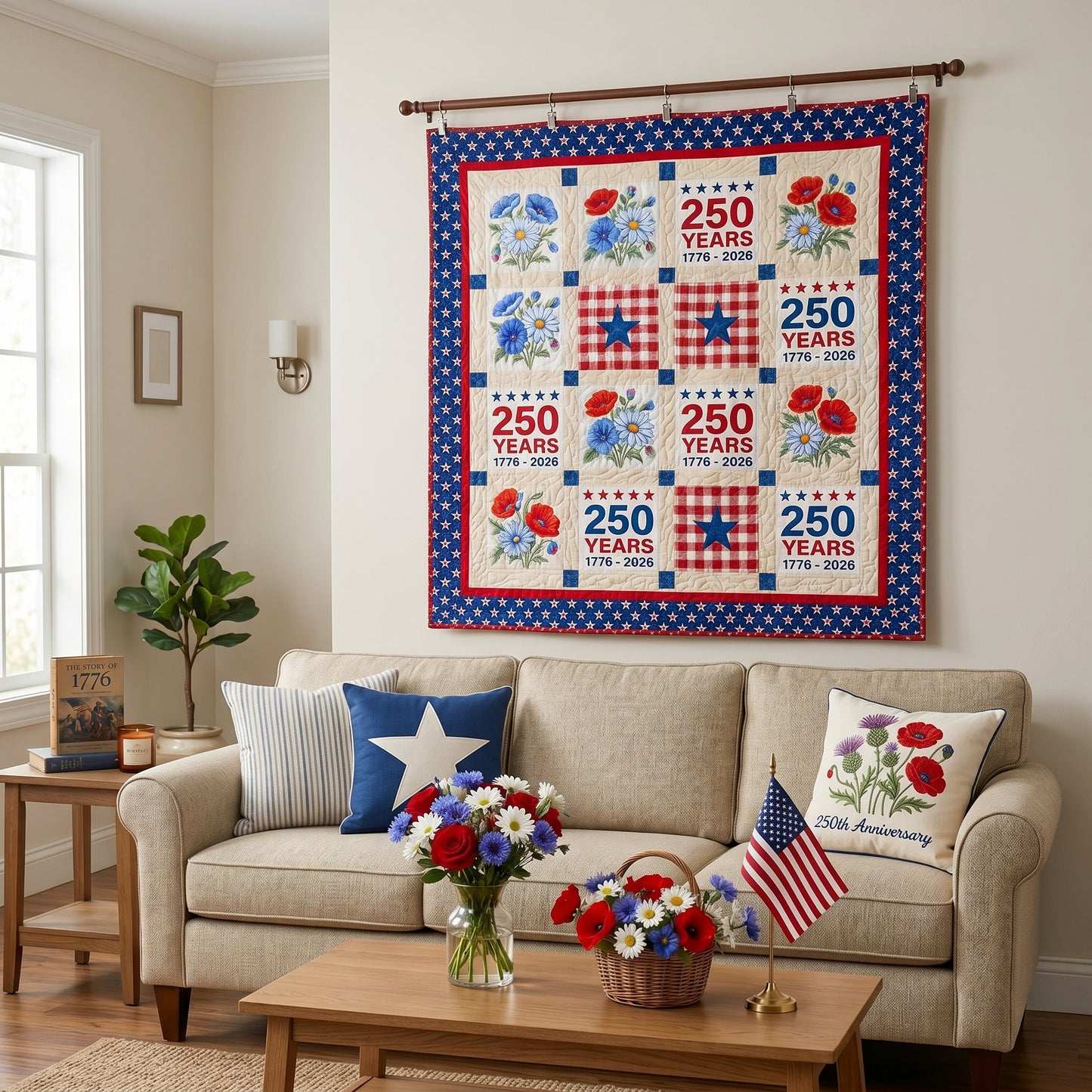 Freedom Legacy Quilted Blanket NCU0NTD1867