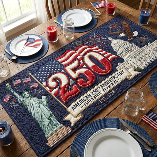 Freedom Legacy Quilted Table Runner NCU0NTV1057