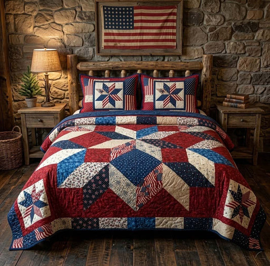 Freedom Lodge 3-Piece Quilted Bedding Set NCU0DQQ0633