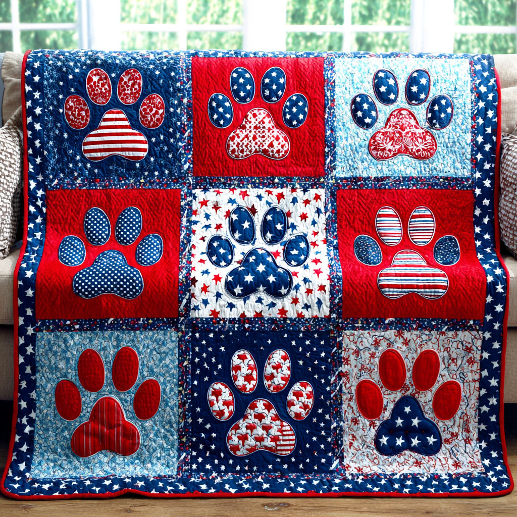 Freedom Paws Quilted Blanket NCU0NTD1559