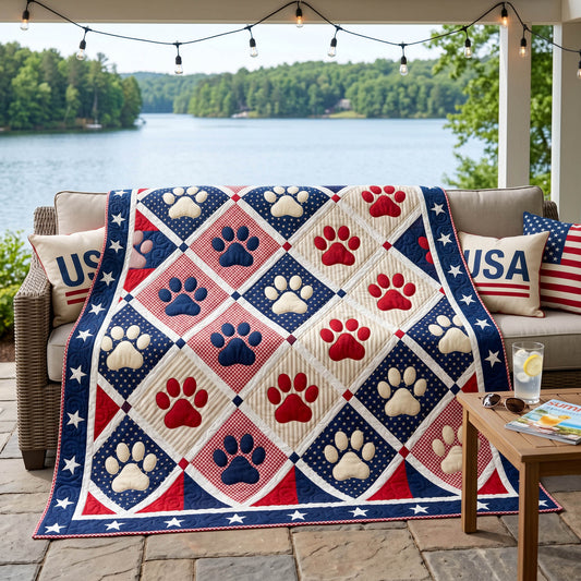 Freedom Paws Quilted Blanket NCU0NTD1944