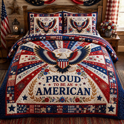 Freedom Pride 3-Piece Quilted Bedding Set NCU0DV2181