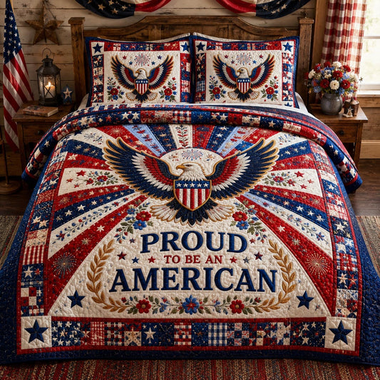 Freedom Pride 3-Piece Quilted Bedding Set NCU0DV2181