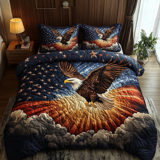 Freedom Soars 3-Piece Quilted Bedding Set NCU0DV507