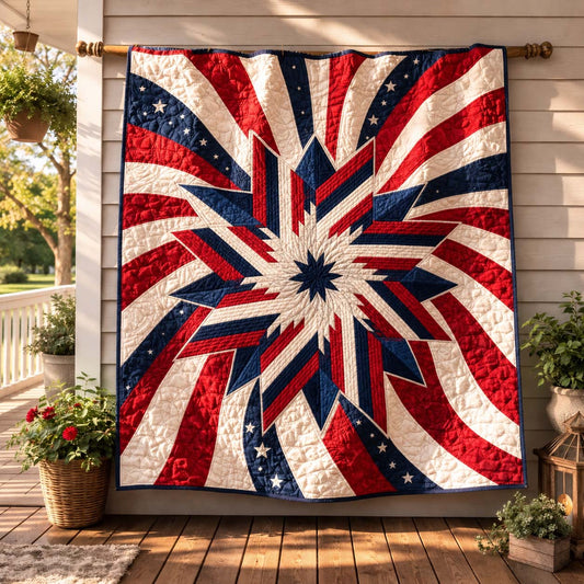 Freedom Starburst Quilted Blanket NCU0DQQ0892