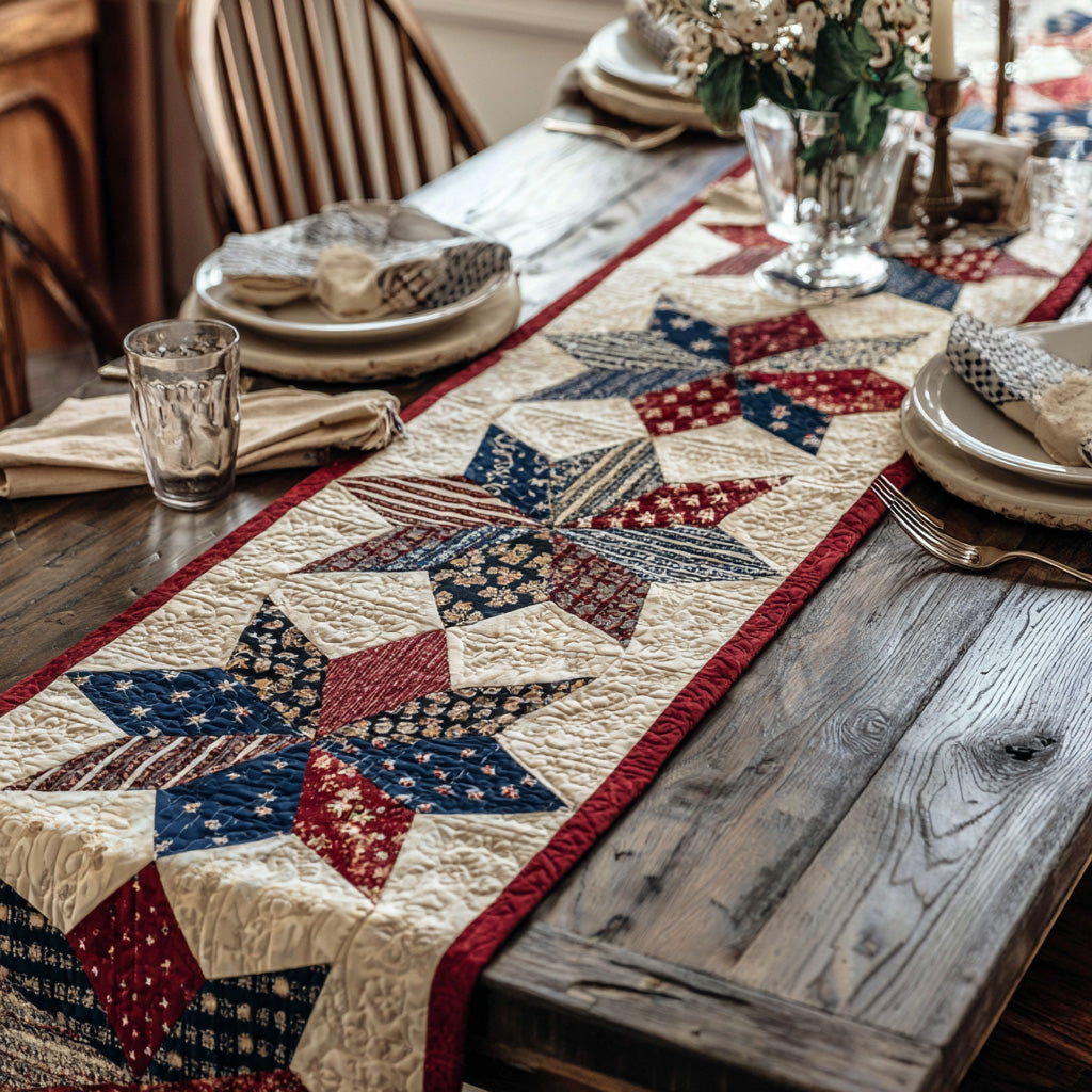Freedom Table Quilted Table Runner NCU0LDH472