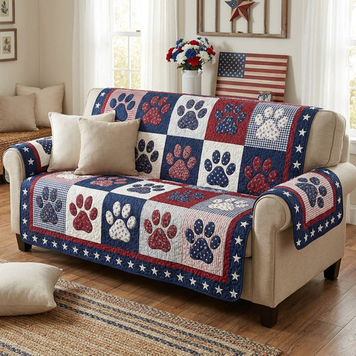 Freedom Tails Quilted Sofa Cover NCU0NTV1062