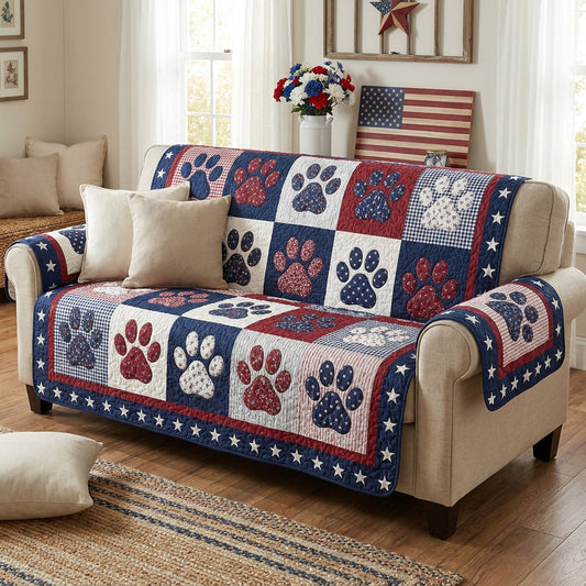 Freedom Tails Quilted Sofa Cover NCU0NTV1062