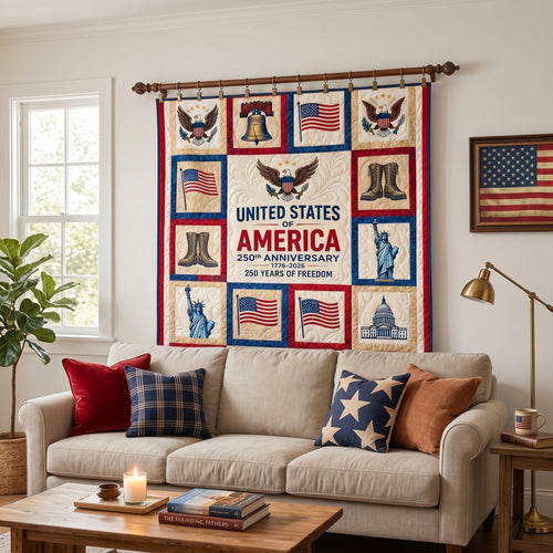 Freedom Tribute Quilted Blanket NCU0NTD1869