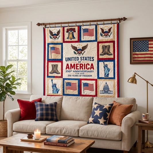 Freedom Tribute Quilted Blanket NCU0NTD1869