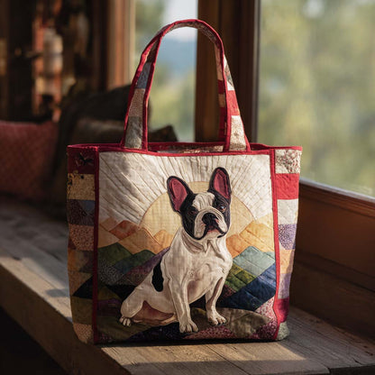 Frenchie Dreams Quilted Tote Bag NCU0PTT1828