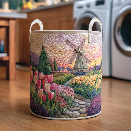 Fresh Fields Quilted Laundry Basket NCU0NTD1301