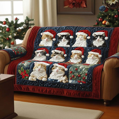 Friendly Fuzzball Quilted Sofa Cover NCU0NNT2259