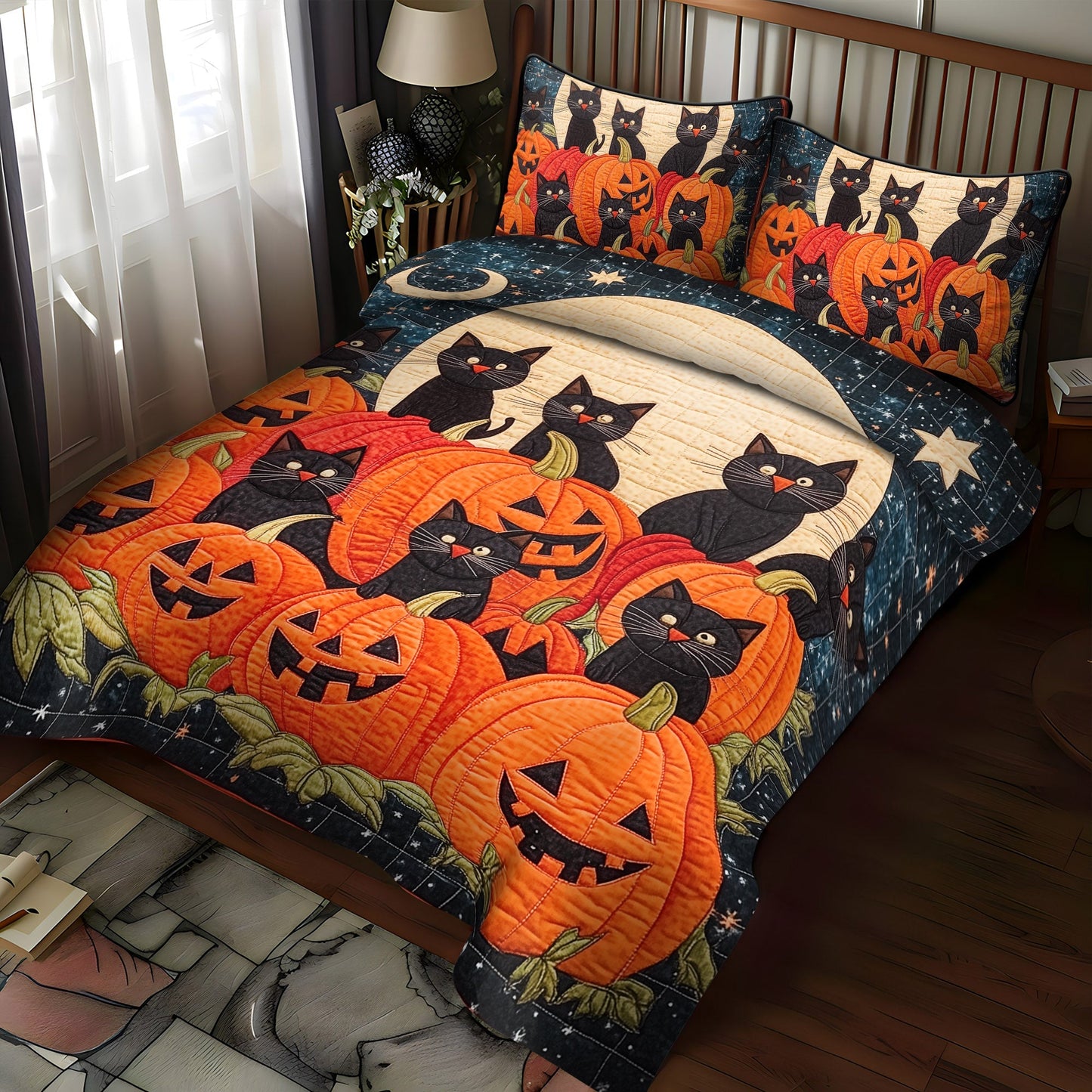 Fright Night Fun Quilted Bedding Set NCU0DV952