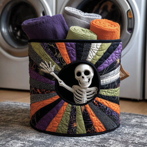 Fright Night Quilted Laundry Basket NCU0TH3240