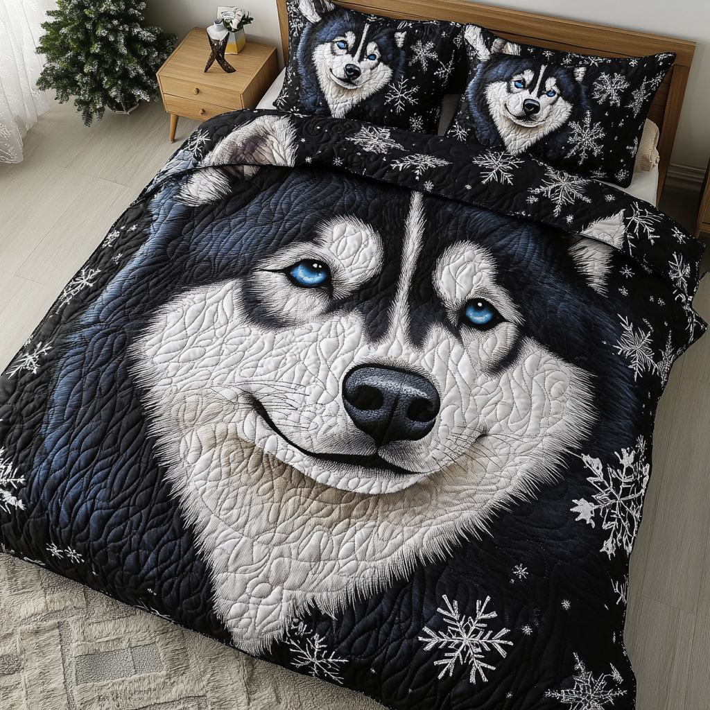 Frost Friend 3-Piece Quilted Bedding Set NCU0PVL315