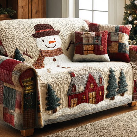 Frost Garden Cheer Quilted Sofa Cover NCU0NTD919