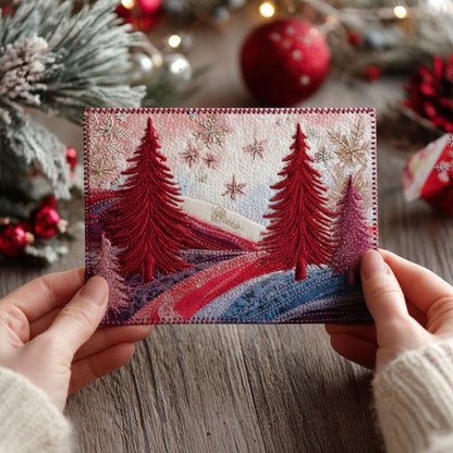 Frost Pines Quilted Fabric Postcard NCU0PTT2292