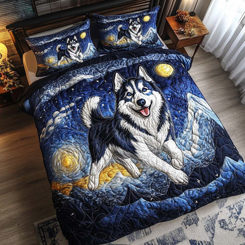 Frost Runner 3-Piece Quilted Bedding Set NCU0NNT800