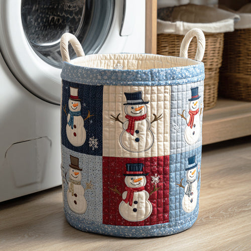 Frost Star Evening Quilted Laundry Basket NCU0NTD1010