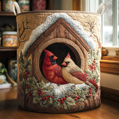 Frosted Companions Quilted Laundry Basket NCU0NTV657