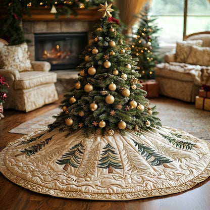 Frostfall Forest Dreams Christmas Quilted Tree Skirt NCU0DV1464