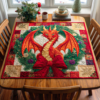 Frostfire Dragon Quilted Table Topper NCU0NTD538