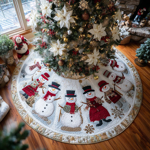 Frostlight Glow Christmas Quilted Tree Skirt NCU0DV1402