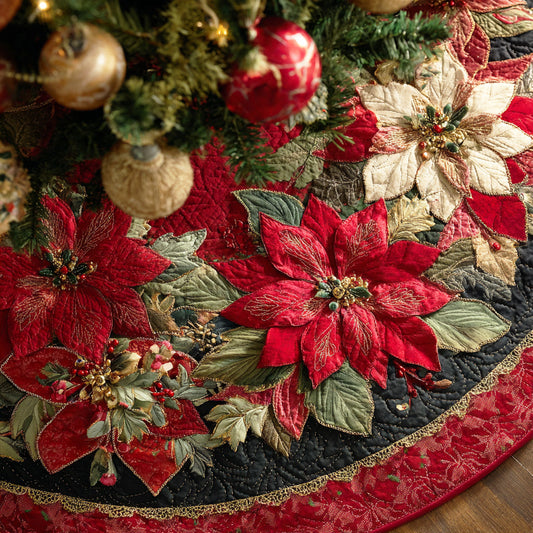 Frostlight Harmony Christmas Quilted Tree Skirt NCU0NTD748