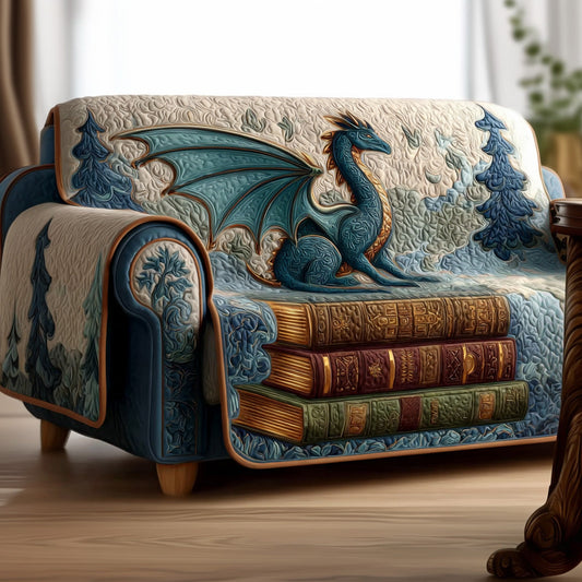 Frostscale Reader Quilted Sofa Cover NCU0LDH039