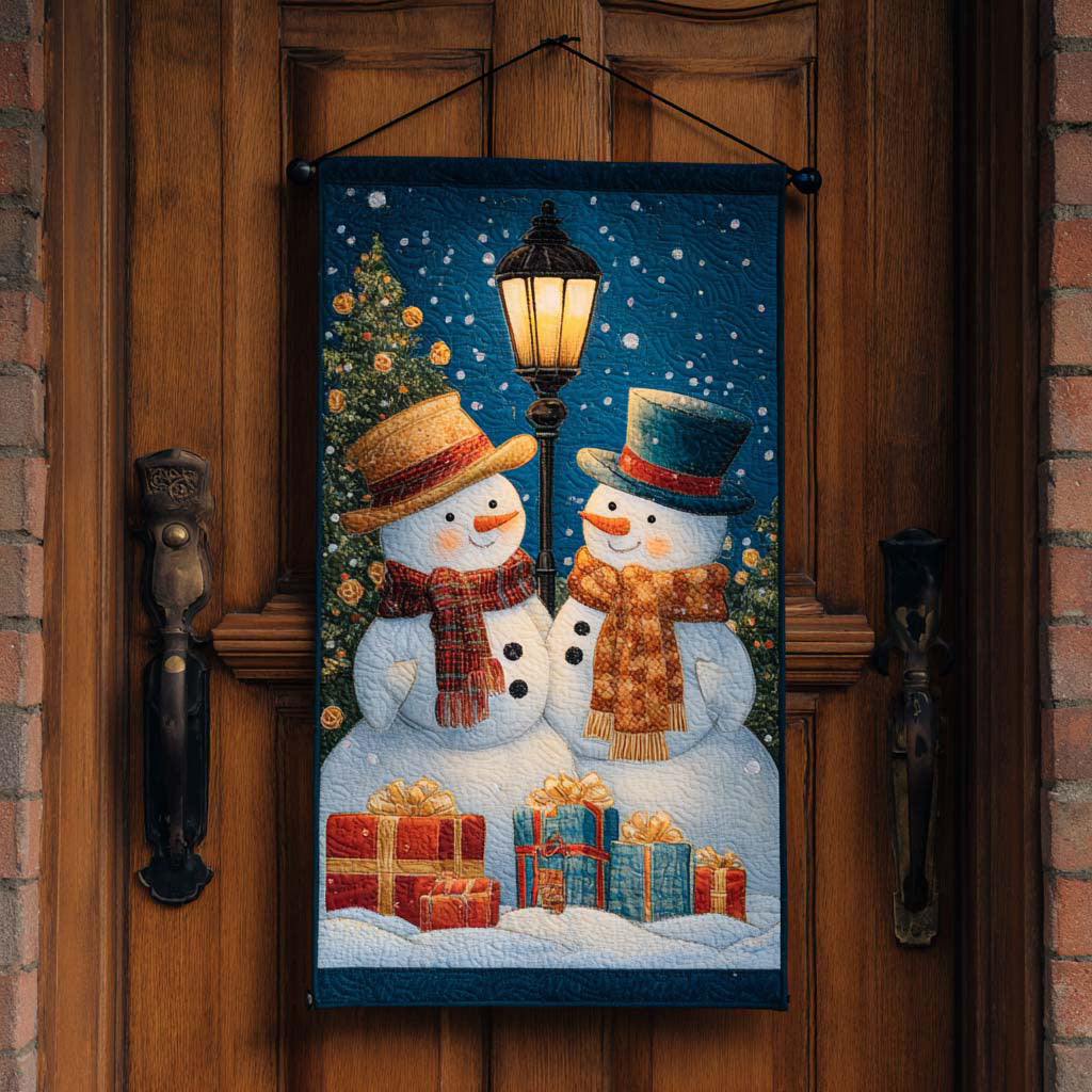 Frosty Greetings Quilted Door Banner NCU0NNT2450
