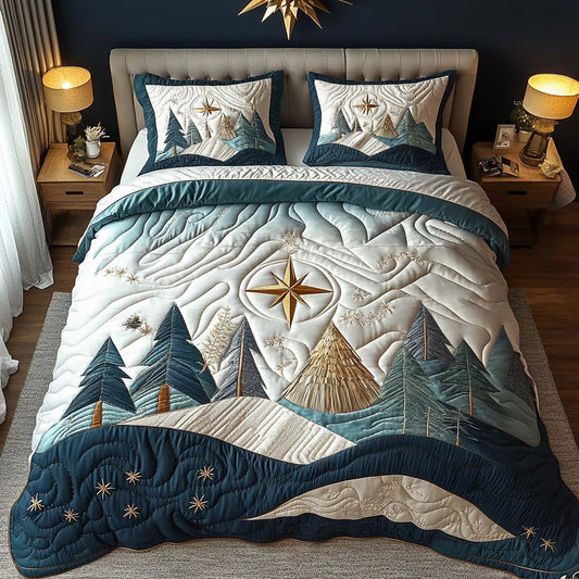 Frosty Peaks 3-Piece Quilted Bedding Set NCU0NNT1716