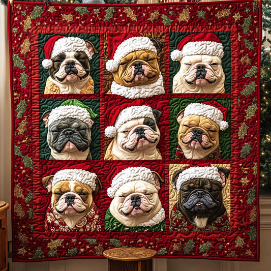 Frosty Bulldogs Quilted Blanket NCU0PT2055