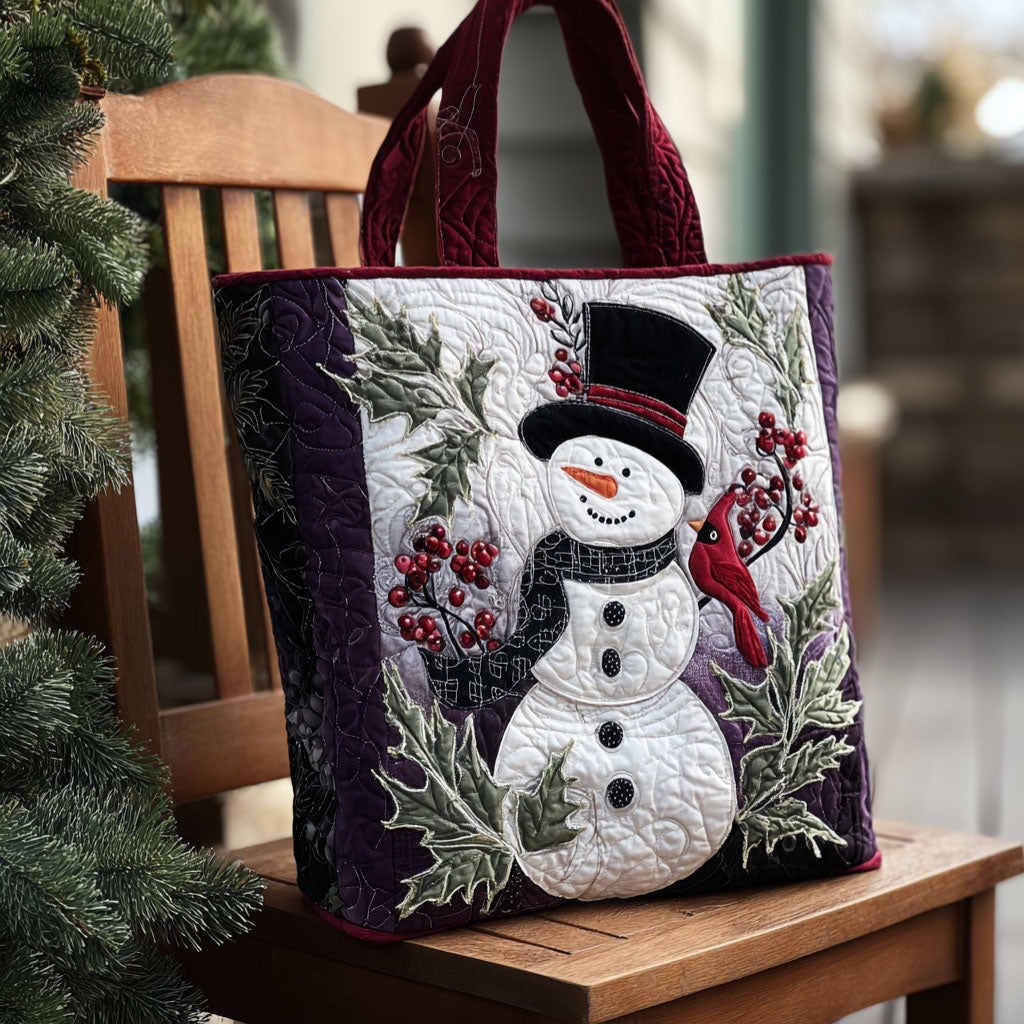 Frosty Charm Quilted Tote Bag NCU0PTT1699