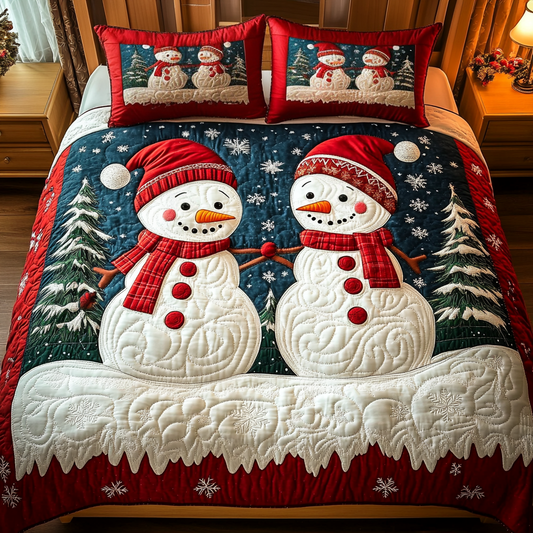 Frosty Cheer 3-Piece Quilted Bedding Set NCU0VH687