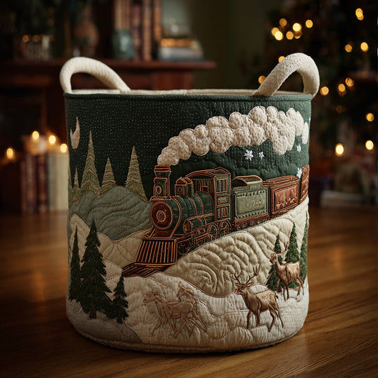 Frosty Engine Quilted Laundry Basket NCU0DV1275