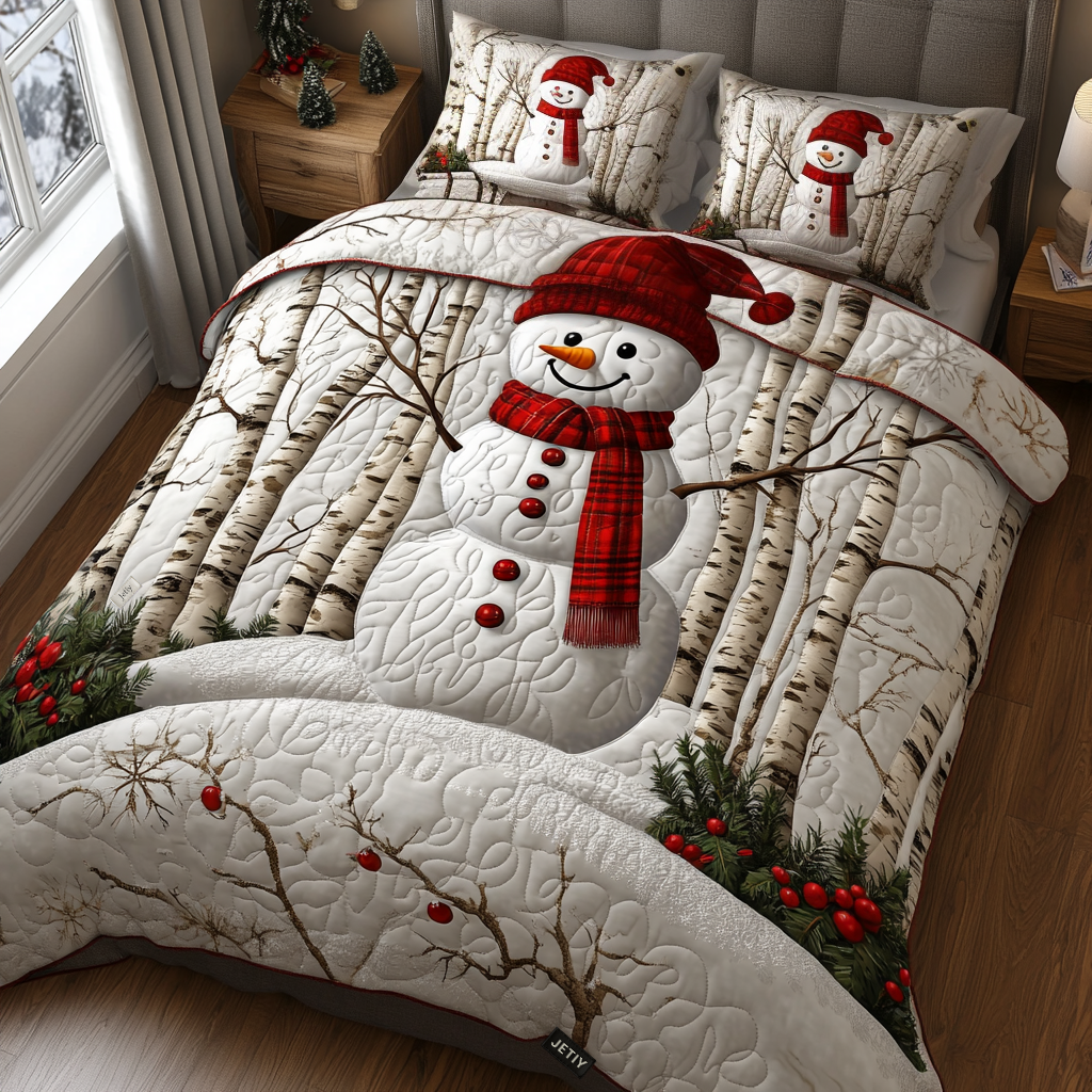 Christmas 3-Piece Quilted Bedding Set NCU0VT62