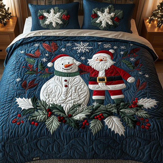 Frosty Friends 3-Piece Quilted Bedding Set NCU0PTT056