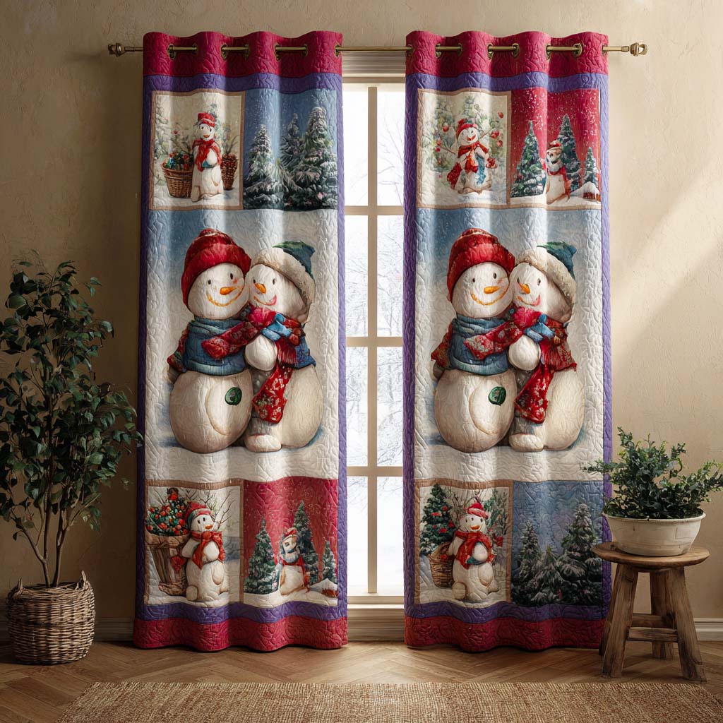 Frosty Friends Quilted Curtains NCU0NXD898