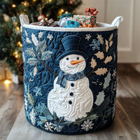 Frosty Joy Quilted Laundry Basket NCU0PTT1298