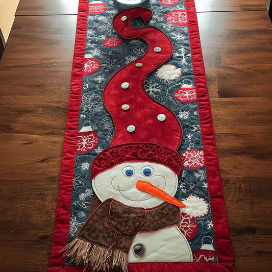 Frosty Magic Quilted Table Runner NCU0NNT1656