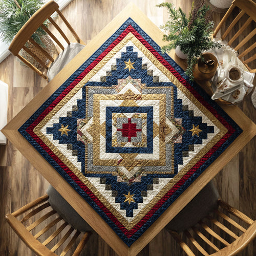 Frosty Night Quilted Table Topper NCU0NTD230