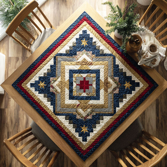 Frosty Night Quilted Table Topper NCU0NTD230