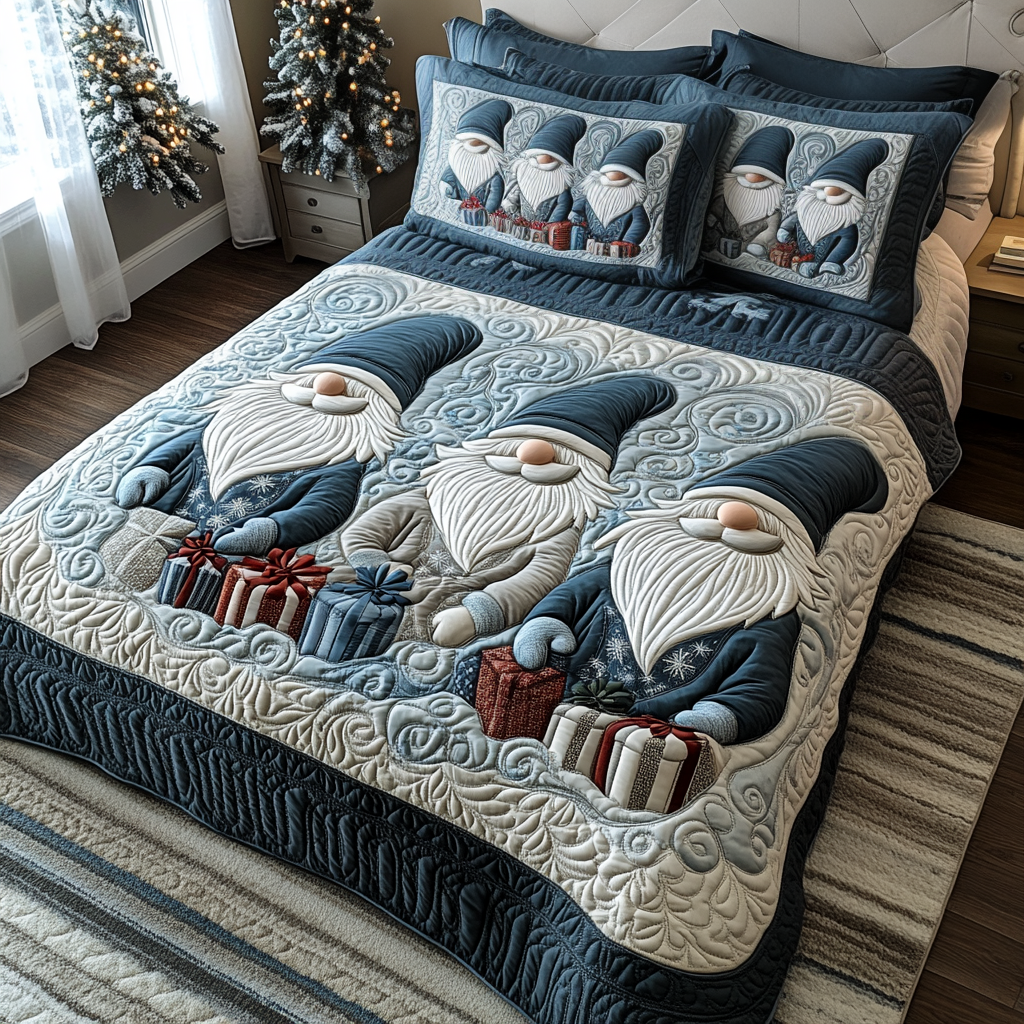 Frosty Path Quilted Bedding Set NCU0DV059