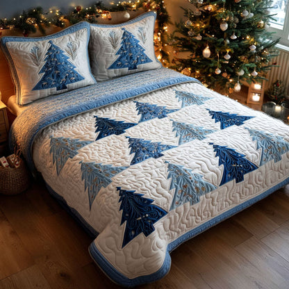 Frosty Pines 3-Piece Quilted Bedding Set NCU0NTV300